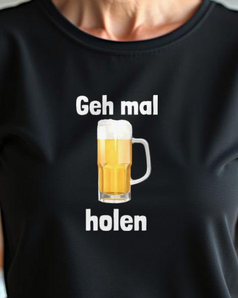 Geh mal Bier holen - German Beer Run Joke T-Shirt
