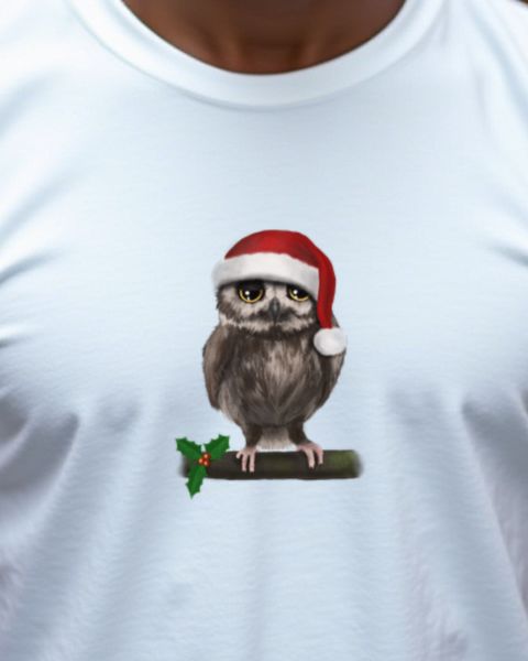 Bored Christmas Owl - Funny Anti Christmas Owl Design