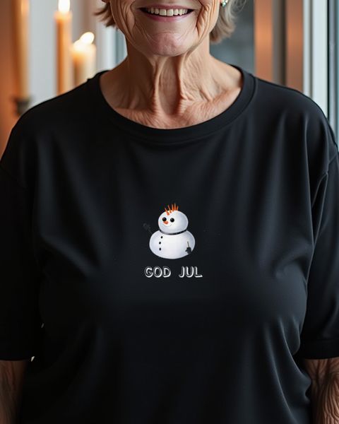 God Jul Gothic Schneemann - Schwedische Weihnachten