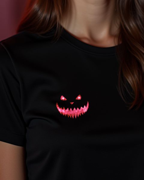 Gruseliges Halloween Gesicht 1 in Rot - Halloween Motiv