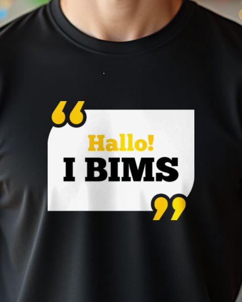 I bims Spruch - Hallo Vong Begrüßung für Meme Fans
