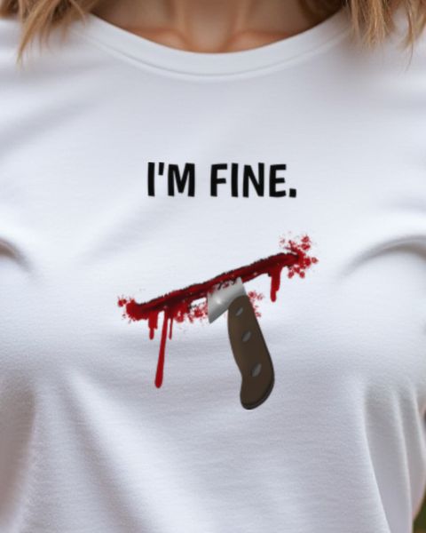 Halloween - I Am Fine - Funny Sarcastic Halloween Design