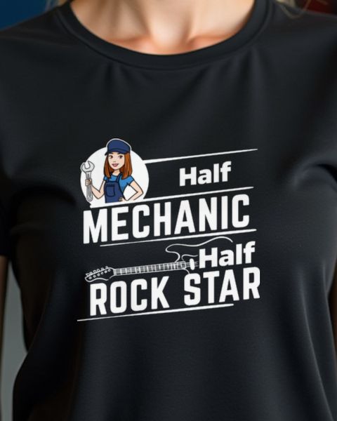 Woman Auto Mechanic Design - Gift for Female Gearheads