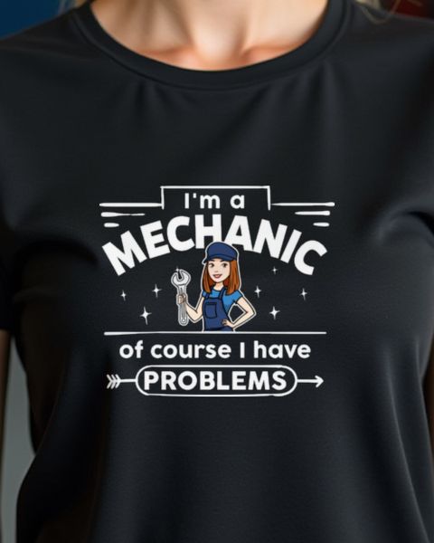 Woman Mechanic Problems Saying - Gift for Female Techs