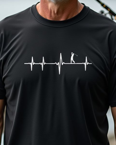 Golf Heartbeat - Gift for Golfers Men and Women