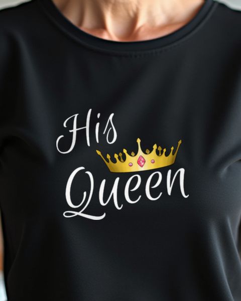 His Queen - Pärchen Outfit Geschenk für Freundin und Frau