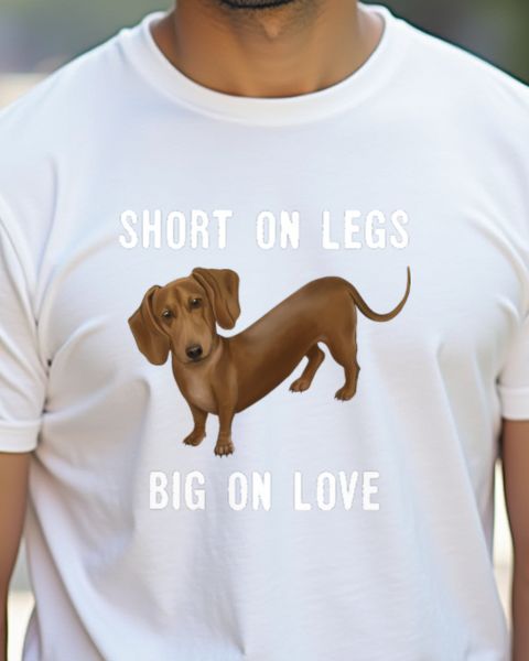 Big on Love Short on Legs - Cute Dachshund Gift