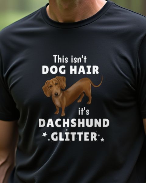 Dackel im Glitzer Look - Geschenk für Dackel Fans