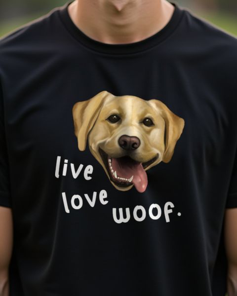 Labrador Live Love Woof - Geschenk für Hundefreunde