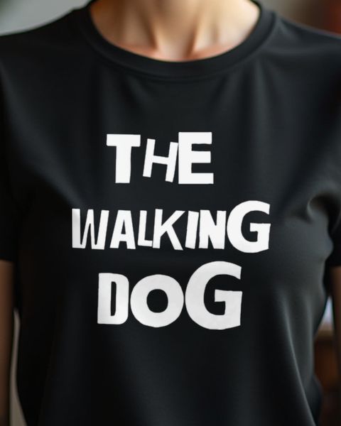 The Walking Dog - Lustiges Gassi Motiv für Hundebesitzer