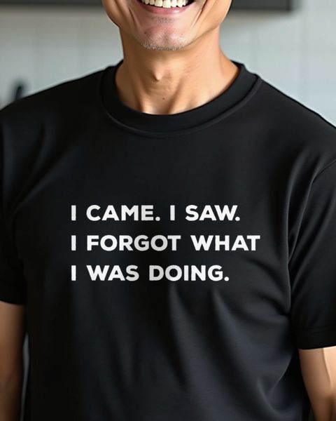 I Came I Saw I Forgot What I Was Doing - Lustiger Spruch
