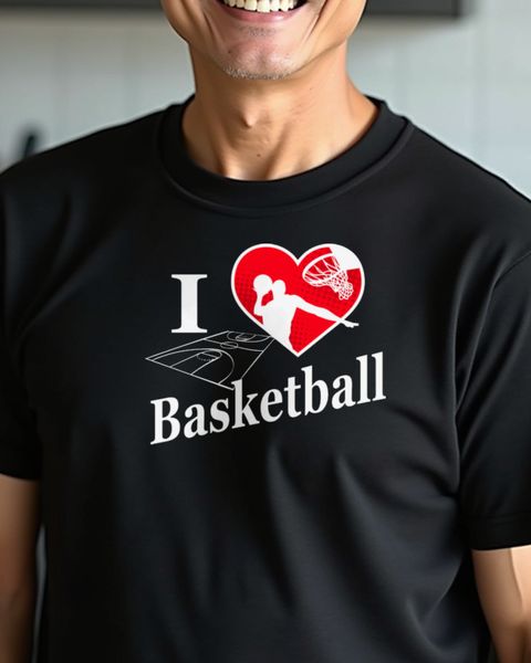 I love Basketball - Geschenk für Basketballspieler