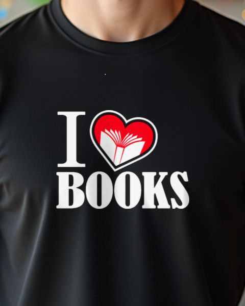 I love Books and Reading - Gift for Bookworms and Readers