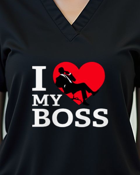 I love my Boss - Lustiges Geschenk für Chef und Team