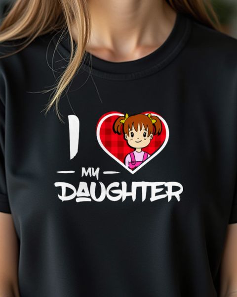 I Love My Daughter - Proud Mom and Dad Heart Gift