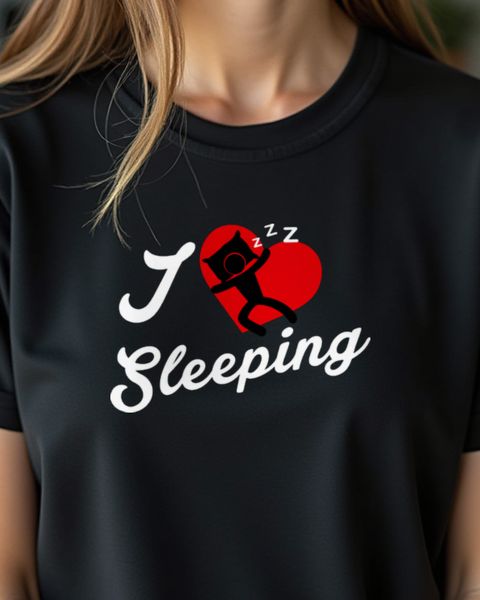 I love Sleeping - Lustiges Geschenk für Langschläfer