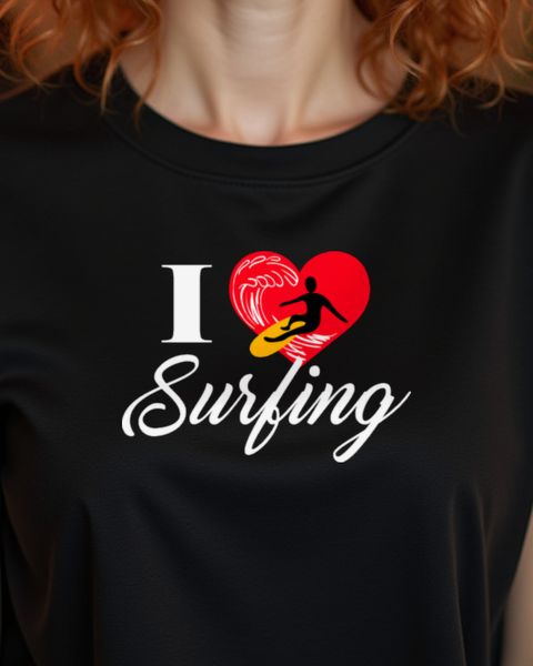 I Love Surfing Heart - Surfer Gift for Wave Riders
