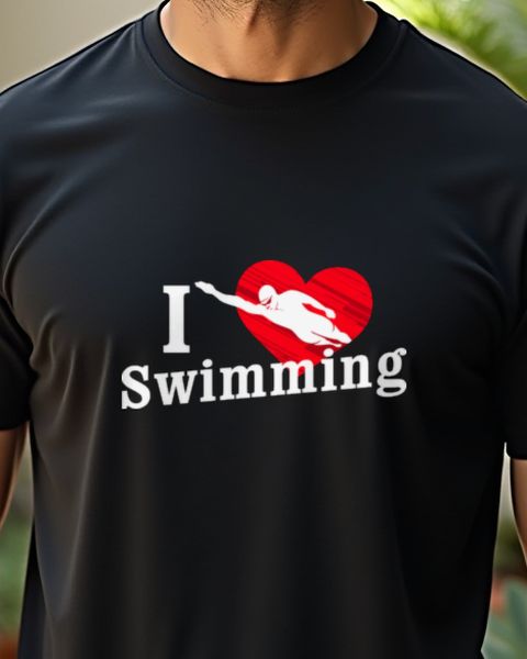 I love Swimming mit Herz - Schwimmen Geschenk Schwimmer