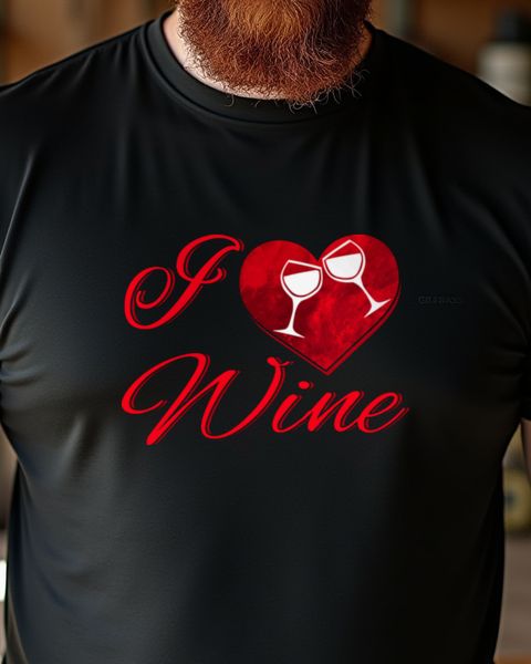 I love Wine - Funny Wine Lover Gift