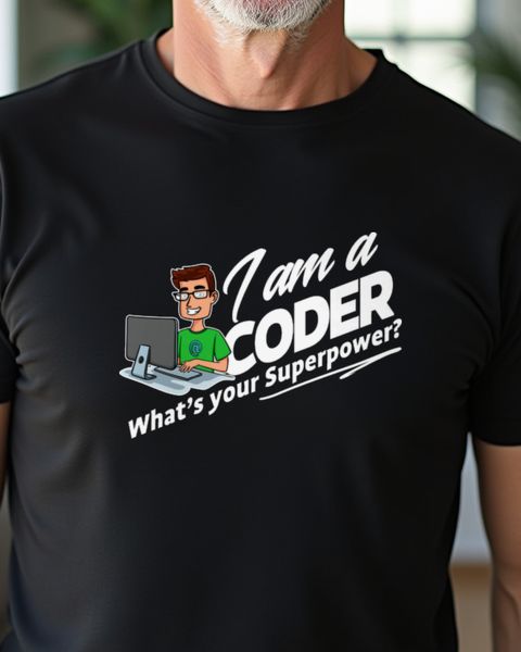 I’m a Coder What’s Your Superpower - Funny Developer Tee