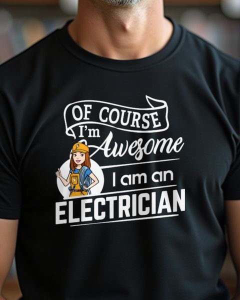 I’m an Electrician, I’m Awesome - Funny Electrician Shirt