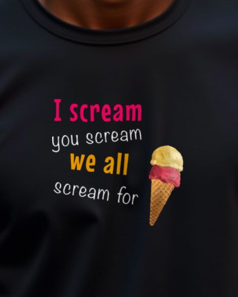 We All Scream - Funny Ice Cream Lover Summer Design
