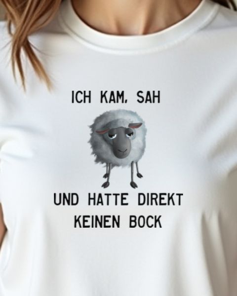 Ich kam sah und hatte keinen Bock mehr - Lustiges Schaf