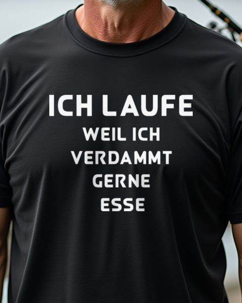 Ich laufe weil ich gerne esse - German Runner