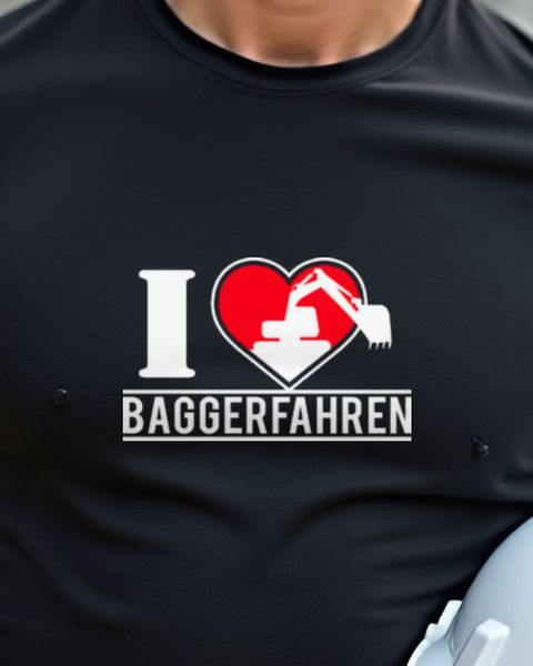 Ich liebe Baggerfahren - Geschenk für Baggerfahrer