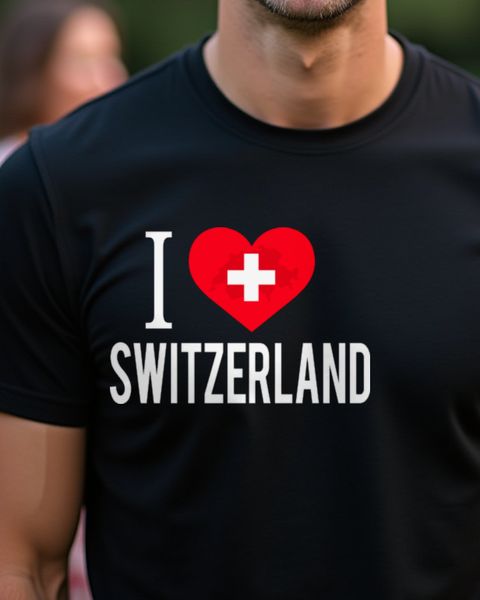 Ich liebe die Schweiz - Herz und Flagge für Schweiz-Fans