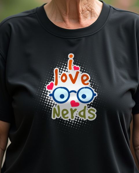 I love Nerds and Freaks - Funny Geek and Gamer Gift