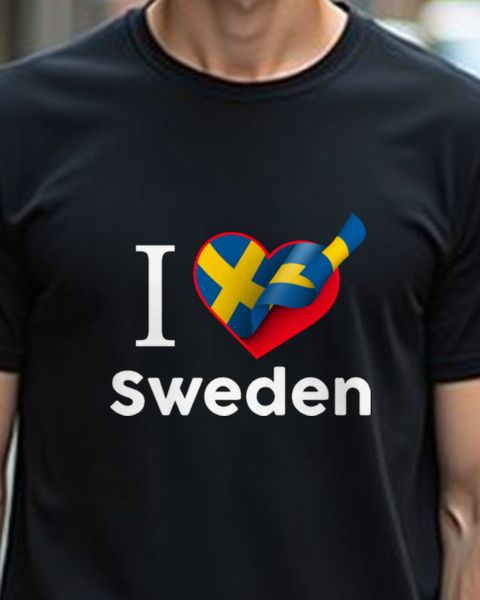 Ich liebe Schweden - Herz und Flagge für Schweden-Fans