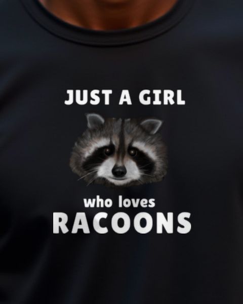 Just a girl who loves raccoons - Waschbär Geschenk Mädchen