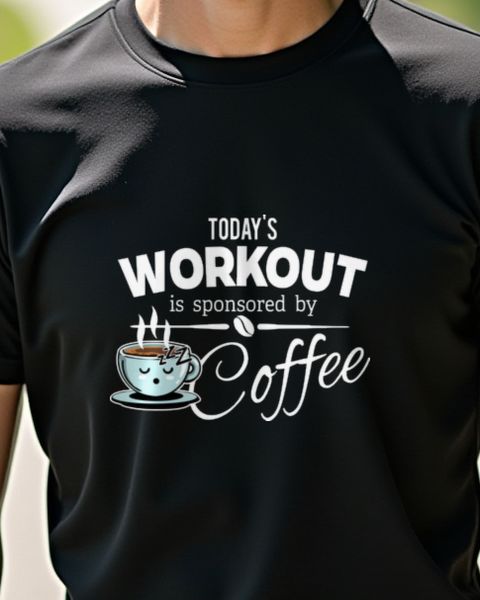 Kaffee statt Cardio - Lustiger Today’s Workout Spruch