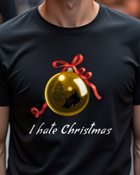 Broken Christmas Ornament - I Hate Christmas Anti Xmas