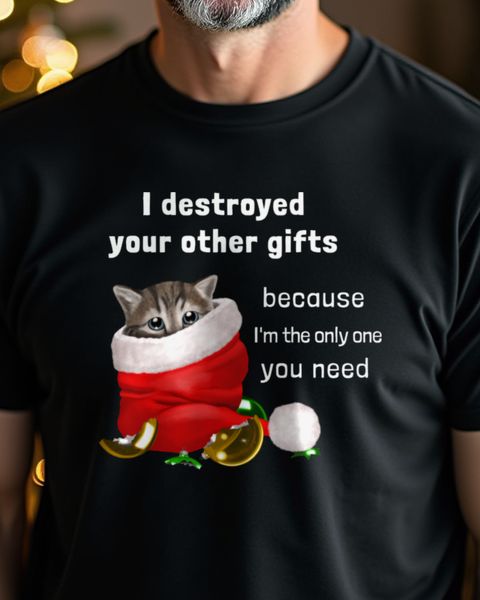 Katze hat Weihnachtsgeschenke zerstört - Lustige Katze