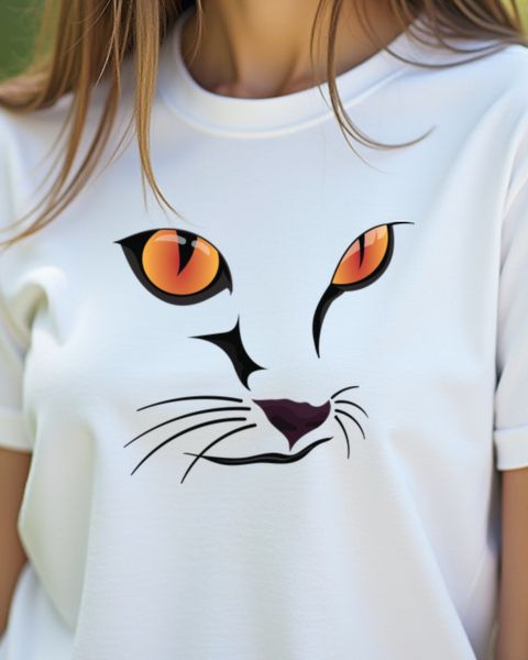 Katzen Portrait - Samtpfote Motiv für Damen und Herren