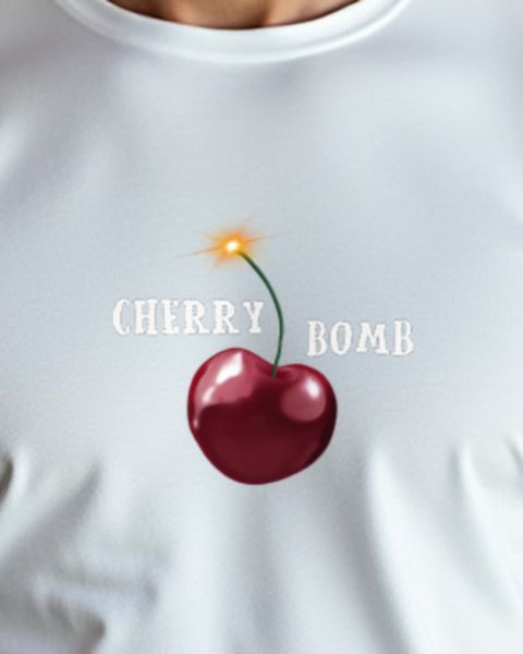 Kirschbombe - Lustiges Kirschen Motiv für Obstfans