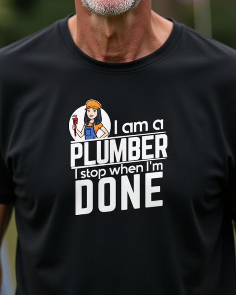 Installateurin Spruch - I Stop When I’m Done Geschenk