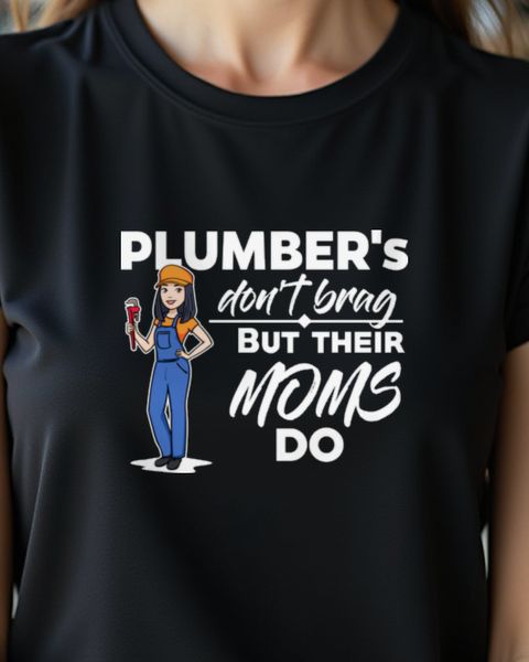 Klempnerin Motiv - Shirt für Installateurinnen