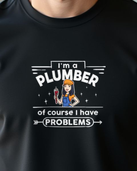 Of Course I Have Problems - Klempnerin Humor Shirt