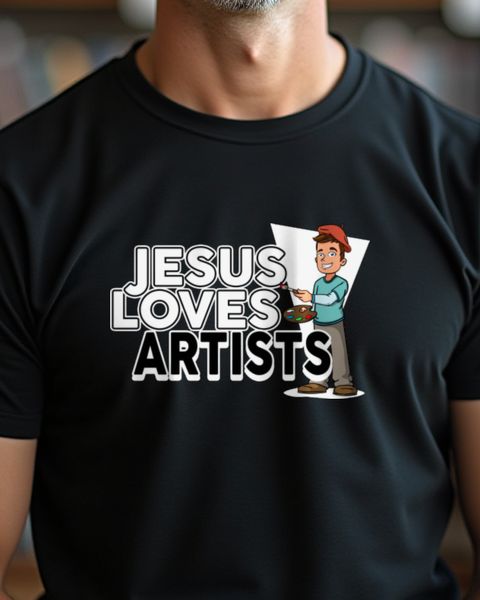 Jesus Loves Artists - Künstler Comic