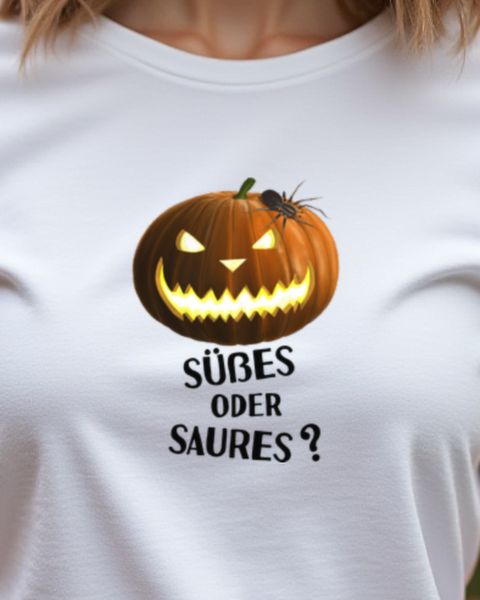 Kürbis - Süßes oder Saures - Halloween Motiv für Kinder