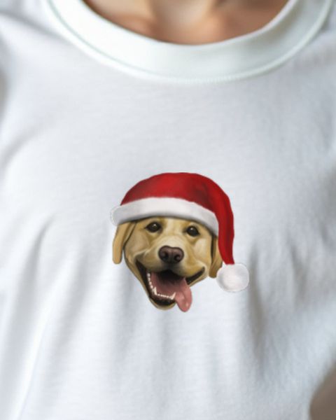 Labrador liebt Weihnachten - Süßer Hund Weihnachtsmotiv