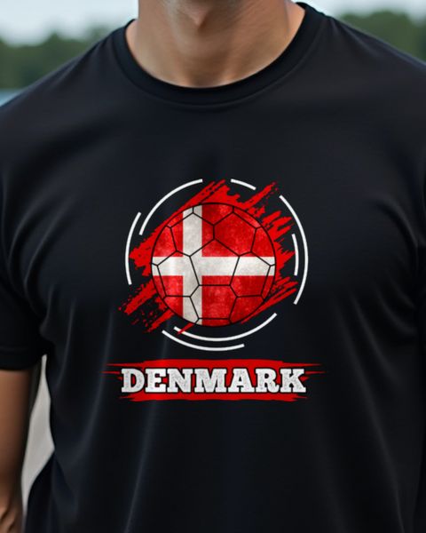 Länderflagge Dänemark - Fan Motiv für Dänemark-Fans