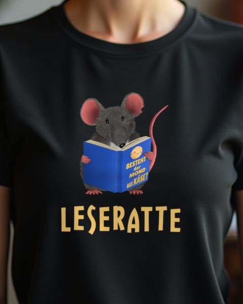 Leseratte Bücherwurm - Lustiges Geschenk für Buchliebhaber