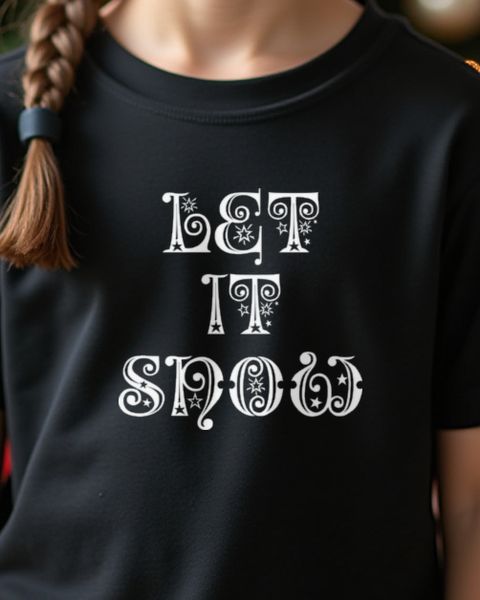 Let It Snow - Pretty Snow Winter Holiday Design