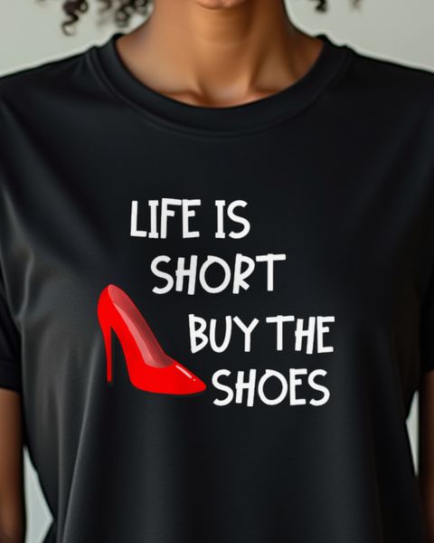 Life Is Short Buy The Shoes - Lustiger Spruch Schuhliebe