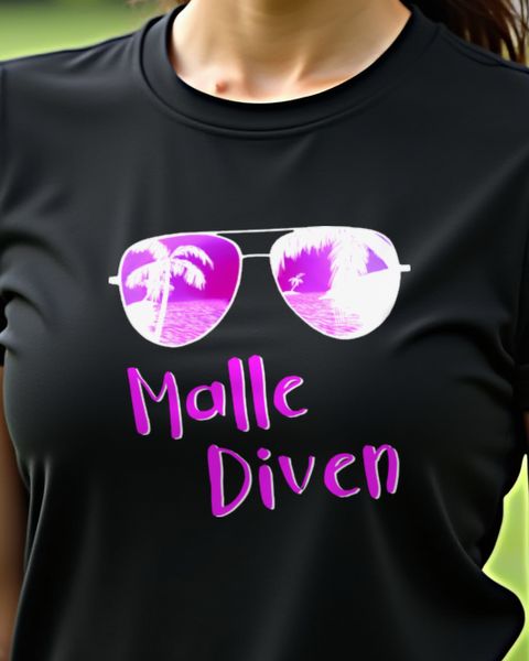 Malle Diven - Lustiges Mallorca Shirt für Frauen