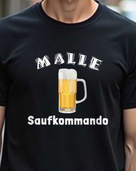 Malle Saufkommando - Bier Shirt für Mallorca Urlaub